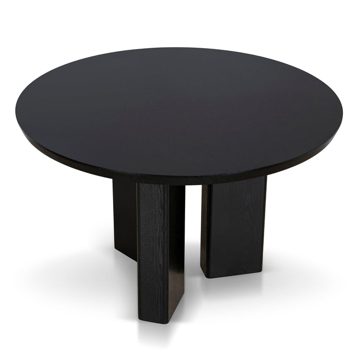 Sablea 1.2m Round Dining Table - Full Black
