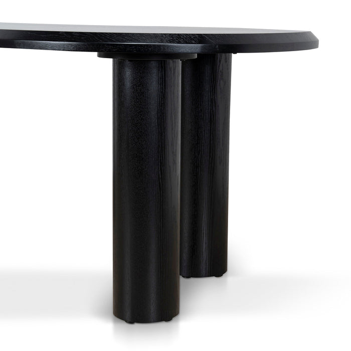 Olanta 2.1m Oval Dining Table - Full Black