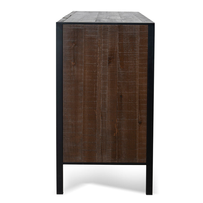 Adaline 1.8m Wooden Buffet Unit - Walnut