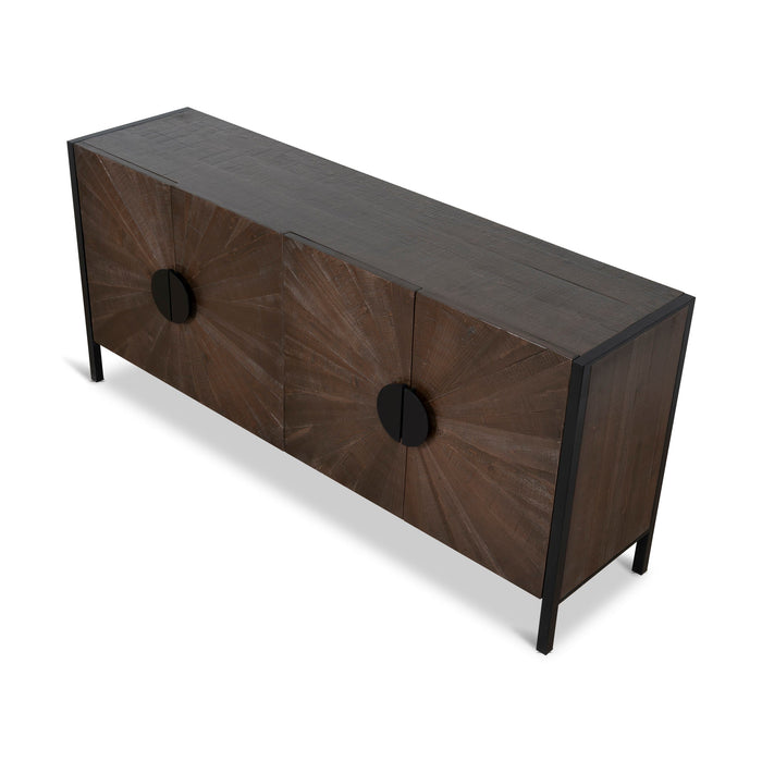 Adaline 1.8m Wooden Buffet Unit - Walnut