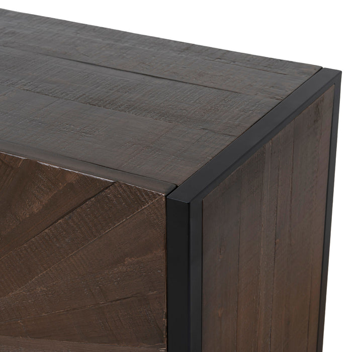 Adaline 1.8m Wooden Buffet Unit - Walnut