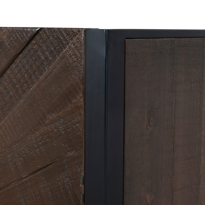 Adaline 1.8m Wooden Buffet Unit - Walnut