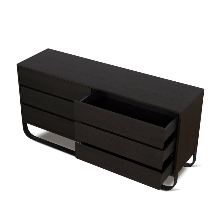Strado 1.6m Dresser Unit - Dark Walnut