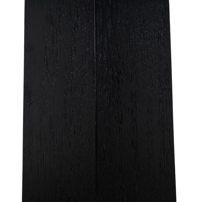 Vistone 1.2m Round Dining Table - Full Black