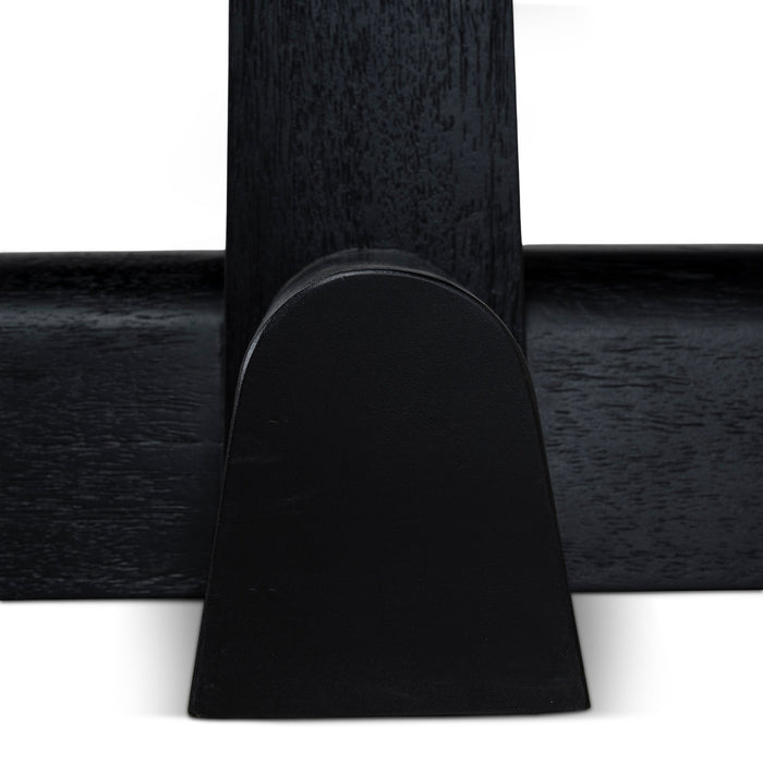 Vistone 1.2m Round Dining Table - Full Black