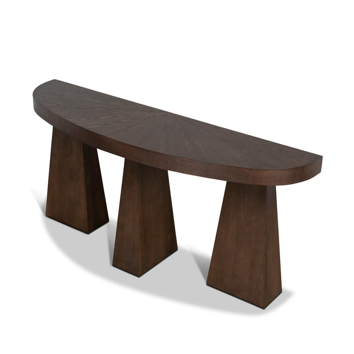 Arvino 1.7m Console Table - Full Walnut