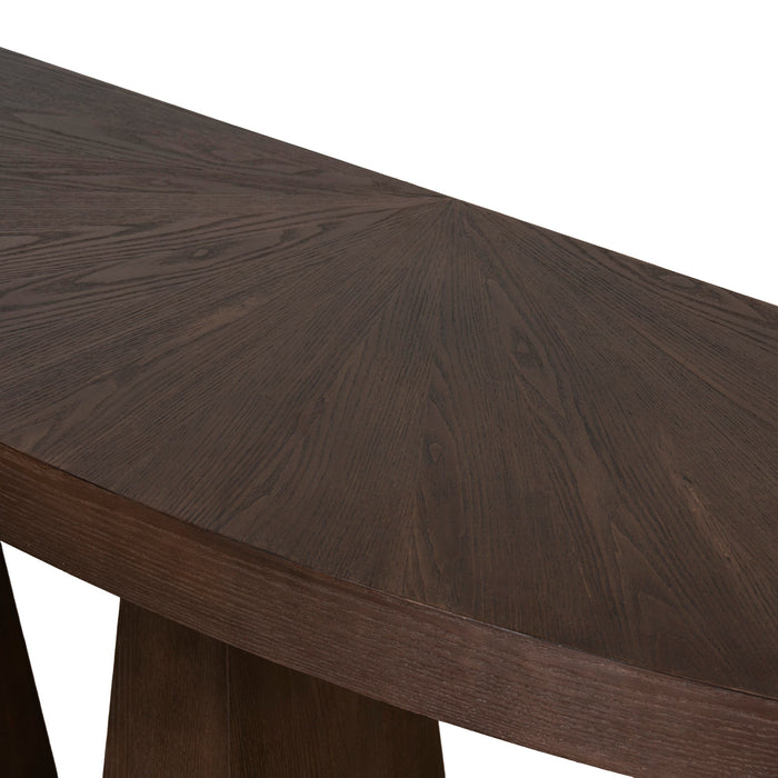 Arvino 1.7m Console Table - Full Walnut