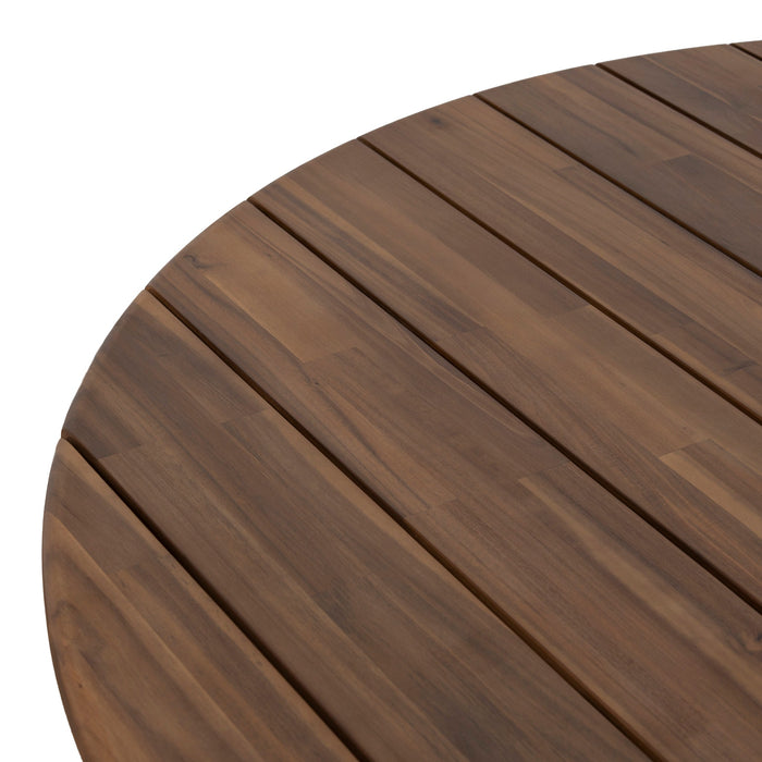 Talina 1.4m Round Outdoor Dining Table - Natural