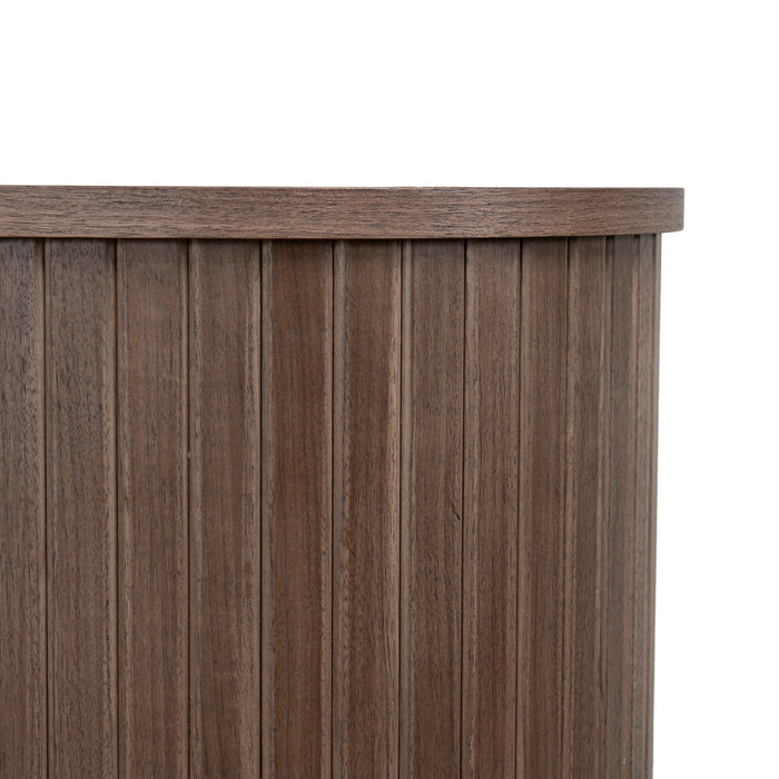 Linea 1.7m Wooden Buffets Unit - Walnut