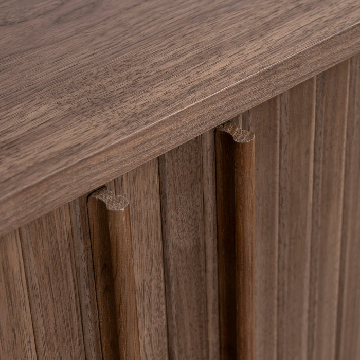 Linea 1.7m Wooden Buffets Unit - Walnut