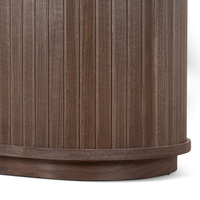 Linea 1.7m Wooden Buffets Unit - Walnut