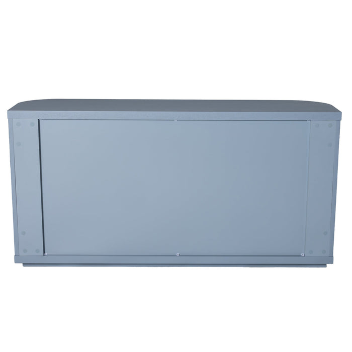 Elino 1.6m Veneer Top Buffet Unit - Light Blue