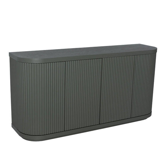 Elino 1.6m Veneer Top Buffet Unit - Sage Green
