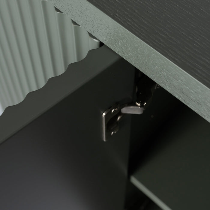 Elino 1.6m Veneer Top Buffet Unit - Sage Green
