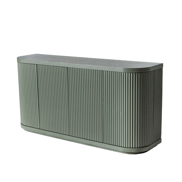 Elino 1.6m Veneer Top Buffet Unit - Sage Green