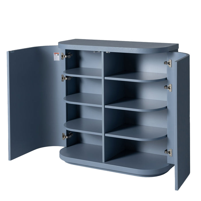 Elino 100cm Wooden Storage Cabinet - Light Blue