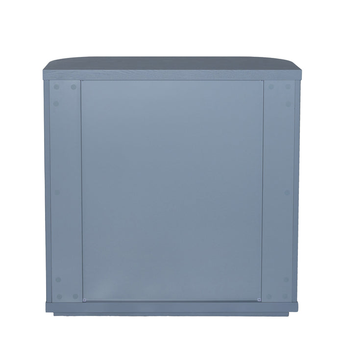 Elino 100cm Wooden Storage Cabinet - Light Blue