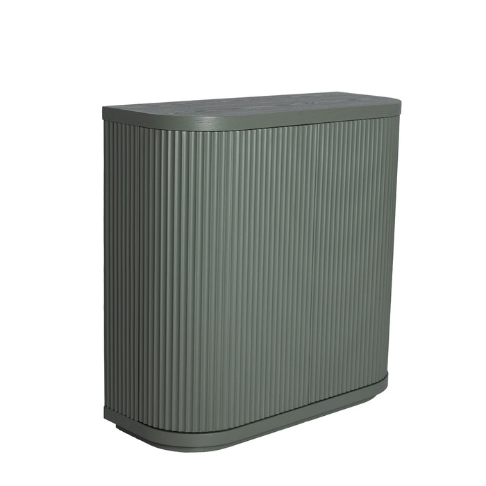 Elino 100cm Wooden Storage Cabinet - Sage Green