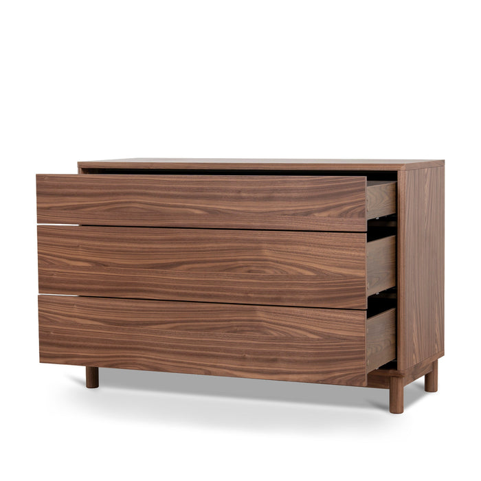 Eloise 3 Drawers Dresser Unit - Walnut