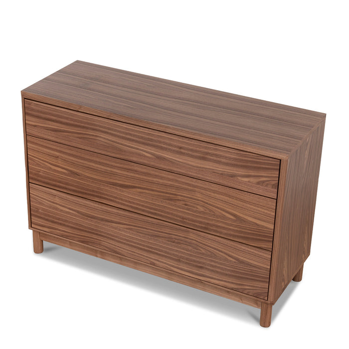 Eloise 3 Drawers Dresser Unit - Walnut
