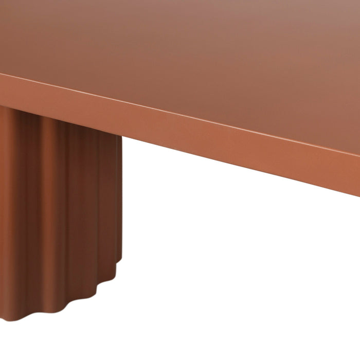 Sovana 2.4m Concrete Dining Table - Terracotta