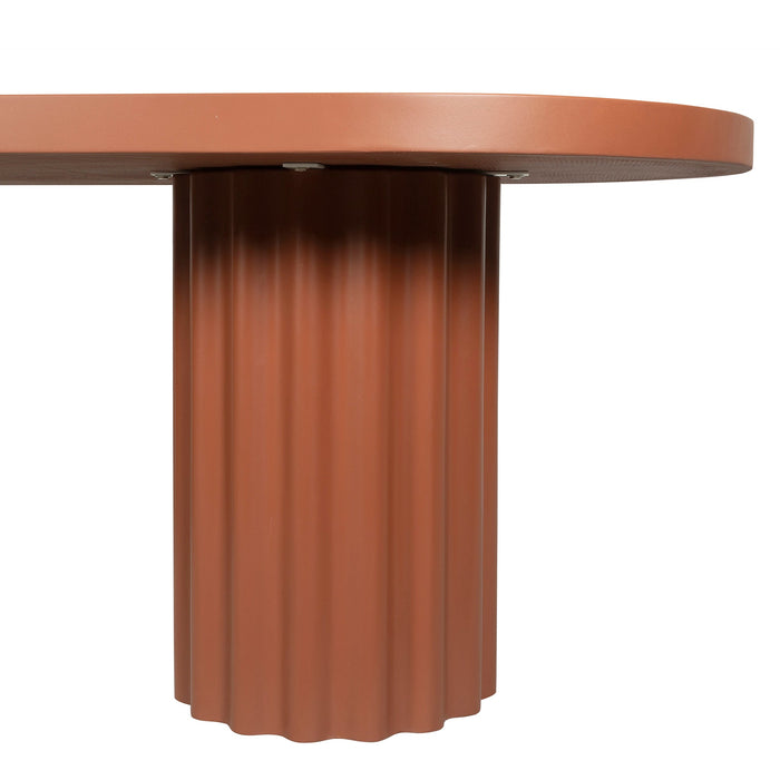Sovana 2.4m Concrete Dining Table - Terracotta