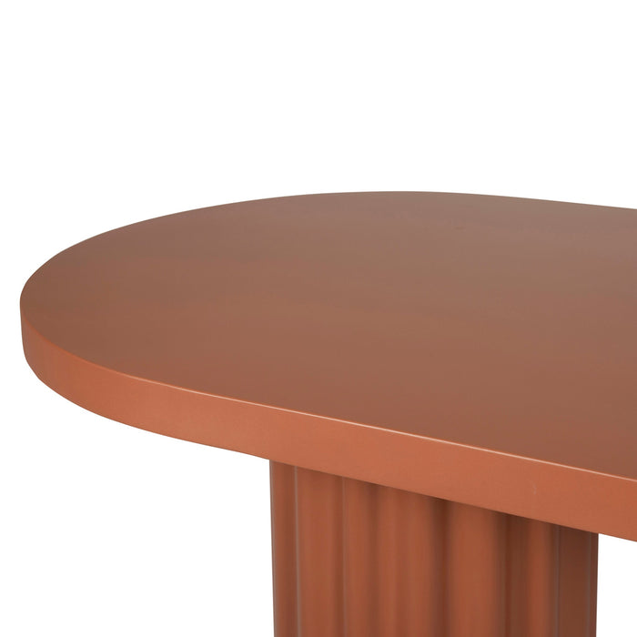 Sovana 2.4m Concrete Dining Table - Terracotta
