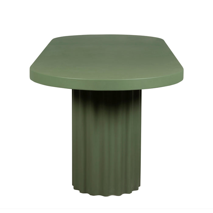 Sovana 2.4m Concrete Dining Table - Green