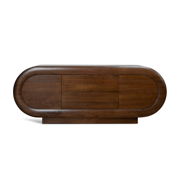 Vittoria 2m Buffet Unit - Natural Walnut