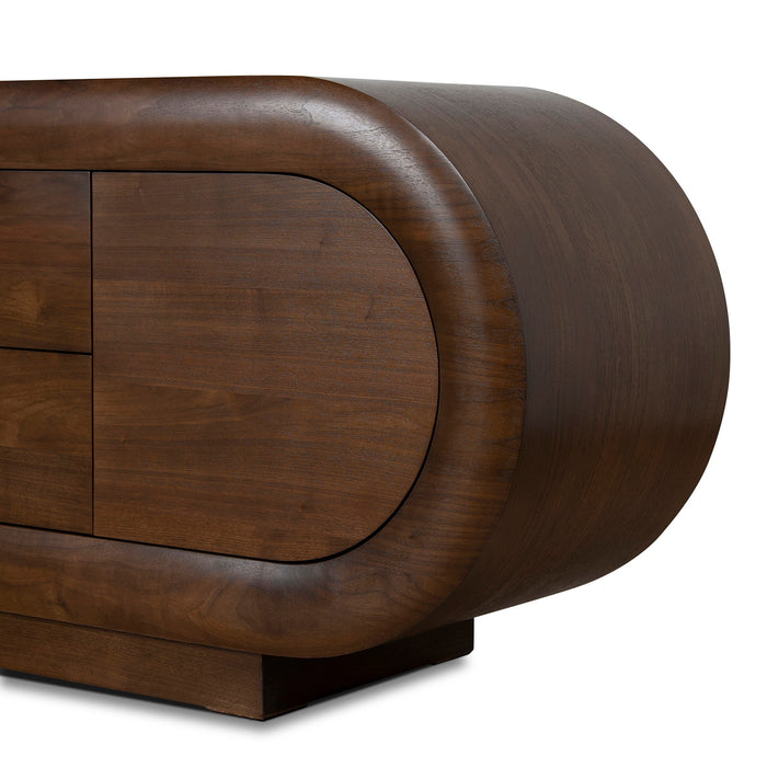 Vittoria 2m Buffet Unit - Natural Walnut