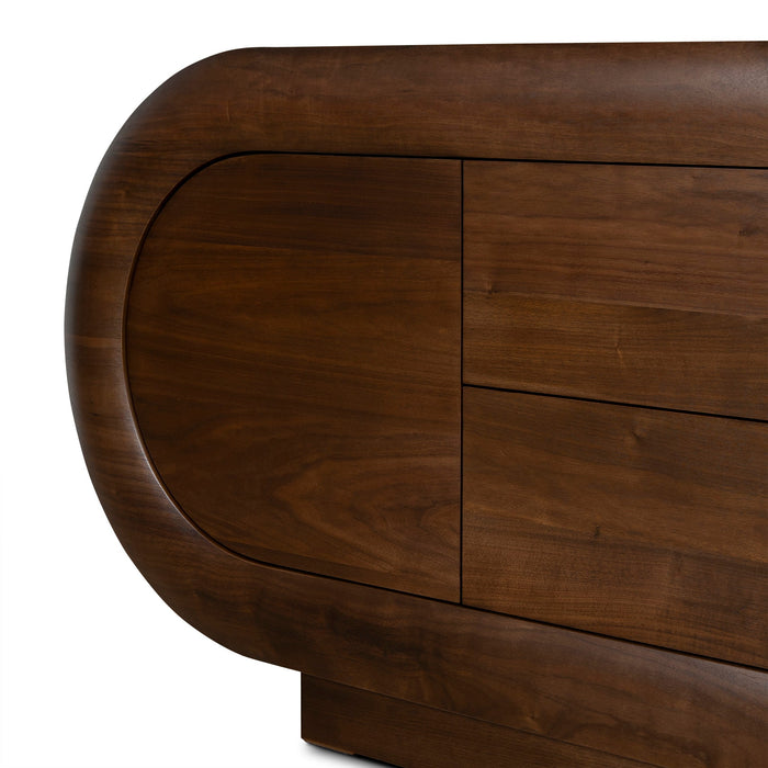 Vittoria 2m Buffet Unit - Natural Walnut