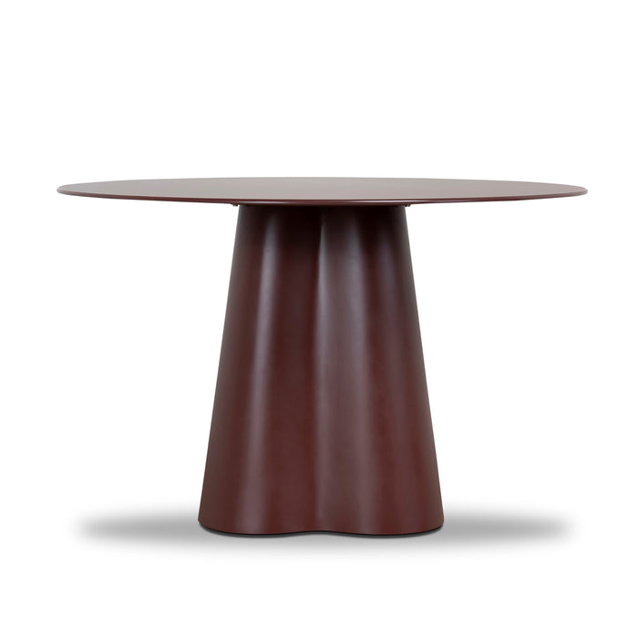 Marlix 120cm 1.2m Tempered Glass Dining Table - Red