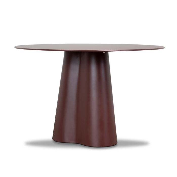 Marlix 120cm 1.2m Tempered Glass Dining Table - Red