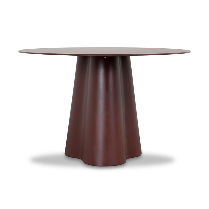 Marlix 120cm 1.2m Tempered Glass Dining Table - Red
