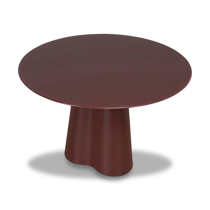 Marlix 120cm 1.2m Tempered Glass Dining Table - Red