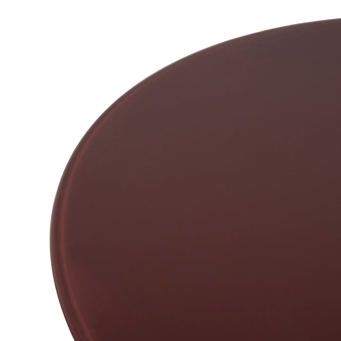 Marlix 120cm 1.2m Tempered Glass Dining Table - Red