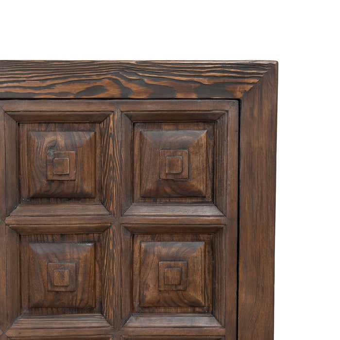 Origo 1.83m Elm Sideboard Unit - Dark brown