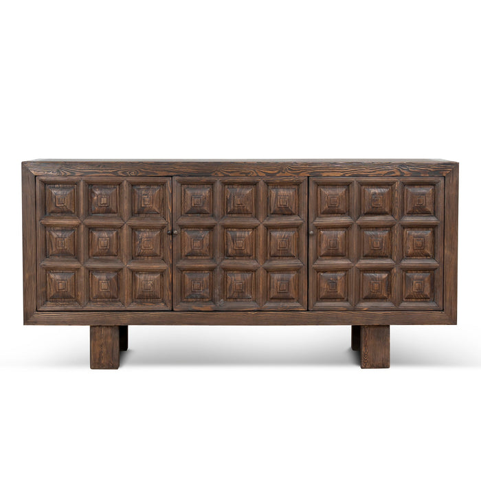 Origo 1.83m Elm Sideboard Unit - Dark brown