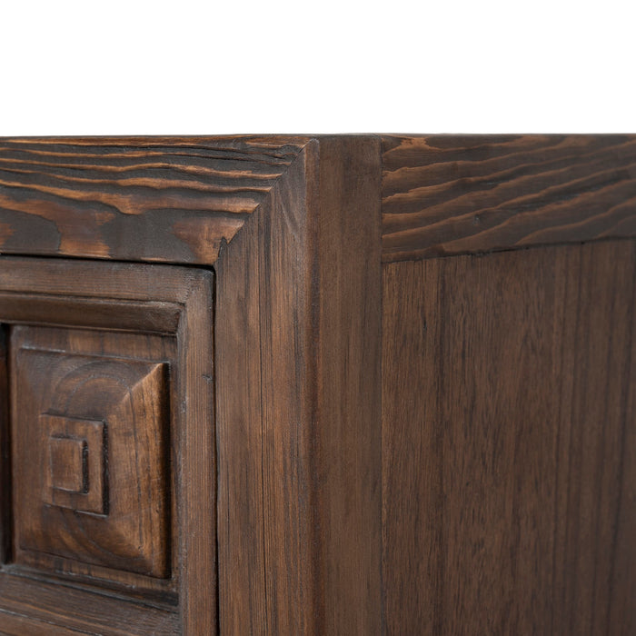 Origo 1.83m Elm Sideboard Unit - Dark brown