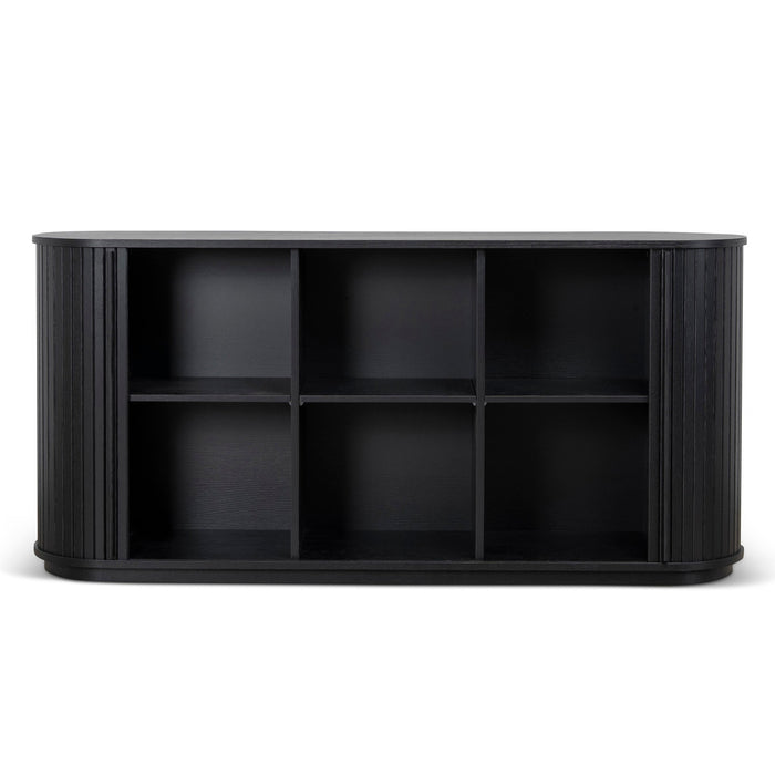 Linea 1.7m Wooden Buffets Unit - Full Black