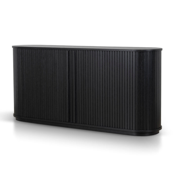 Linea 1.7m Wooden Buffets Unit - Full Black