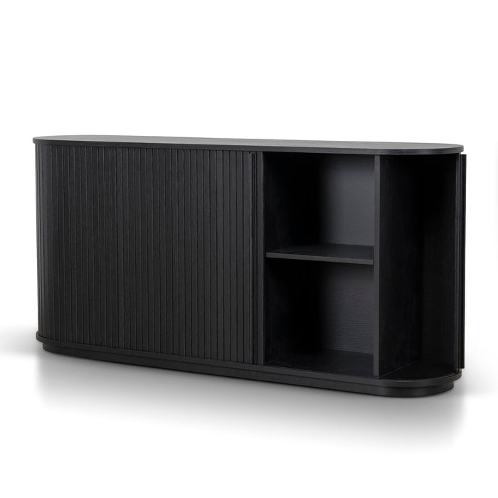 Linea 1.7m Wooden Buffets Unit - Full Black