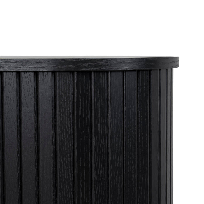 Linea 1.7m Wooden Buffets Unit - Full Black