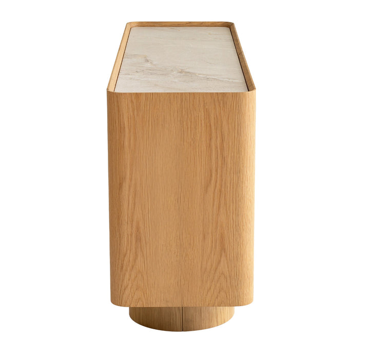 Elandra Stone Top Dresser Unit - Natural