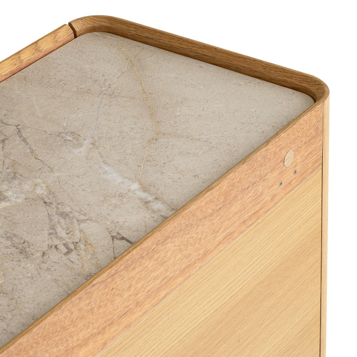 Elandra Stone Top Dresser Unit - Natural
