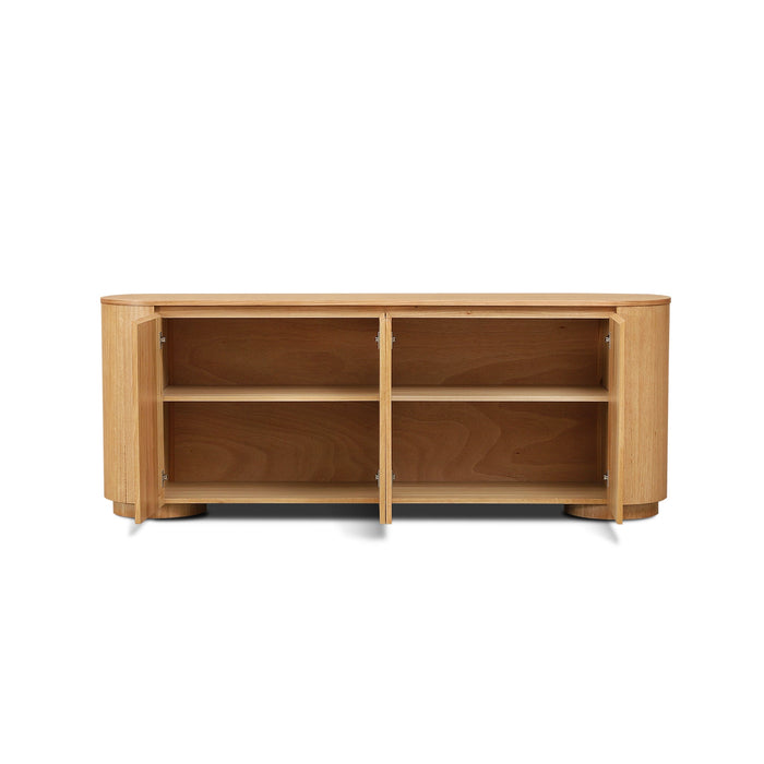 Selvino 2.1m Tassie Oak Buffet Unit - Natural