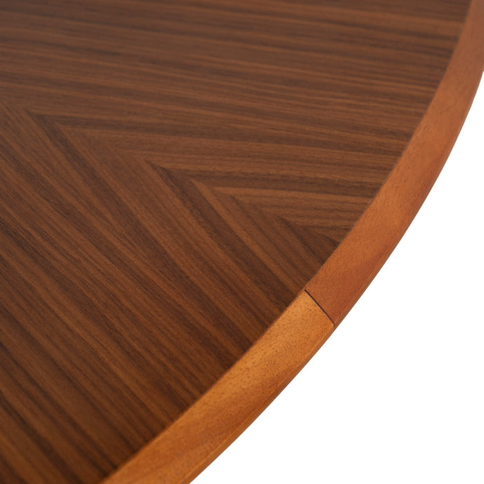 Leonardo 1.2m Round Dining Table - Walnut