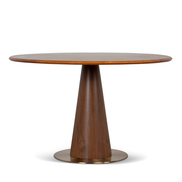 Leonardo 1.2m Round Dining Table - Walnut