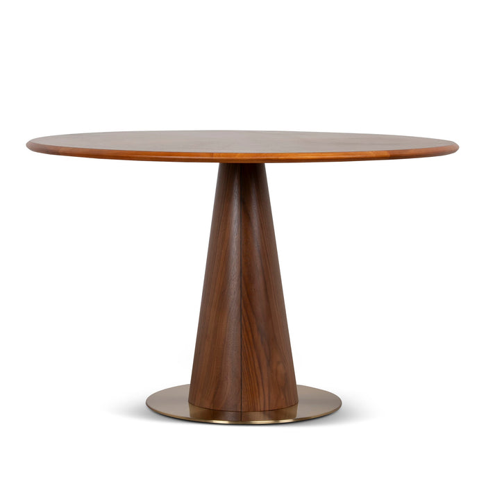 Leonardo 1.2m Round Dining Table - Walnut