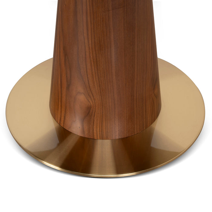 Leonardo 1.2m Round Dining Table - Walnut
